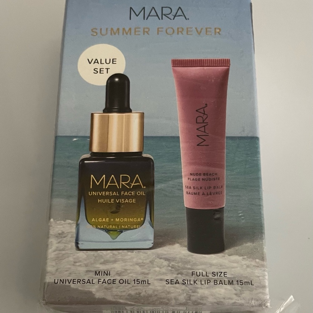 Mara Mini Universal Face Oil and Lip Balm Set